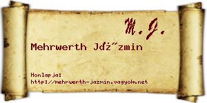 Mehrwerth Jázmin névjegykártya